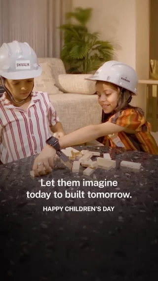 Open the doors to your children's imagination and creativity to create leaders who'll take our nation ahead tomorrow. Happy Children's Day!#shivalikgroup #childrensday2024 #realestate #ahmedabad